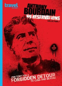 Anthony Bordain's face graces the cover of his seventh season on DVD