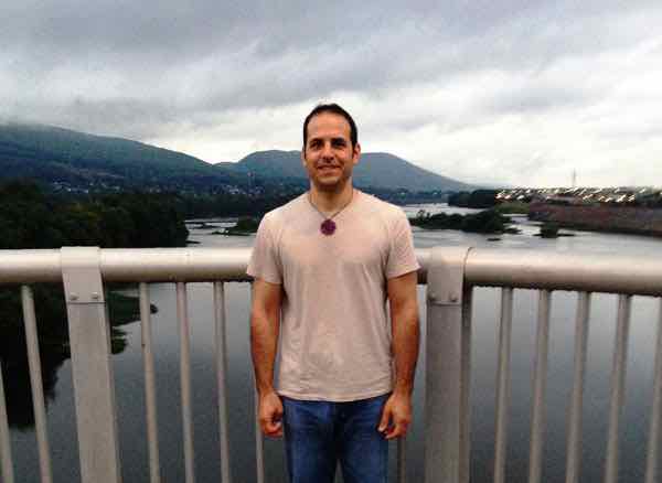 Brian on the Lamade Little League Memorial Bridge