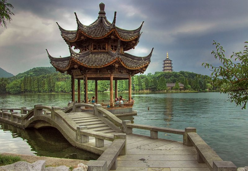 Hangzhou China Lake Bridge