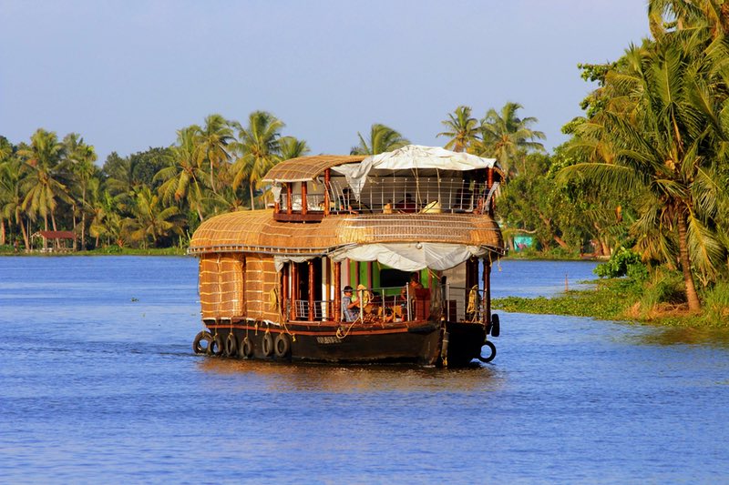 Houseboat in Kerala, India