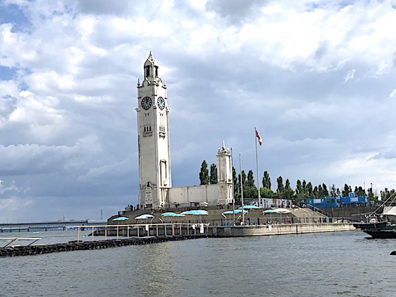 The historic Clock Tower at the entrance to Old Port Montreal