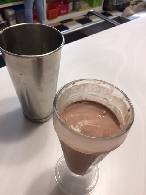 A cherry cordial shake from Southern Sweets.