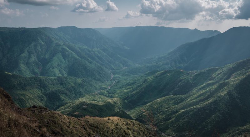 View along the Shillong Peak Trek