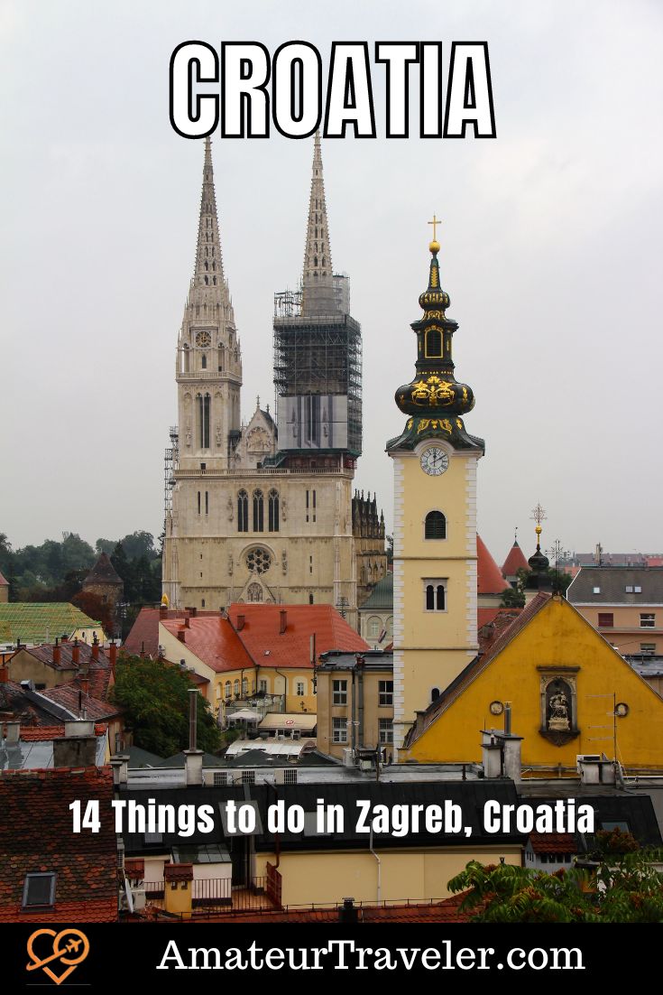 14 Things to do in Zagreb, Croatia #zagreb #croatia #thingstodo #travel #vacation #trip #holiday