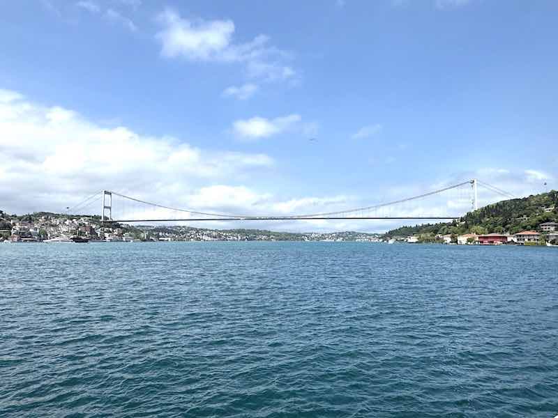 The Bosphorus Strait between Europe and Asia