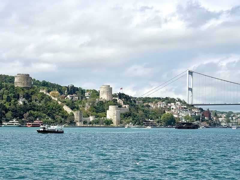 The Rumeli Fortress as seen from the Bosphorus