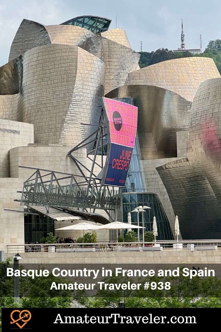 A 7-day Basque Country itinerary covering Bayonne, Biarritz, and Saint-Jean-de-Luz in France before crossing into San Sebastián, Getaria, and Bilbao in Spain, featuring historic towns, stunning coastal scenery, Basque culture, pintxos tours, Txakoli wineries, a traditional cider house, and iconic sites like Gaztelugatxe and the Guggenheim Museum. #spain #france #bilbao #sansebastian #biarritz #bayonne #itinerary #travel #vacation #trip #holiday