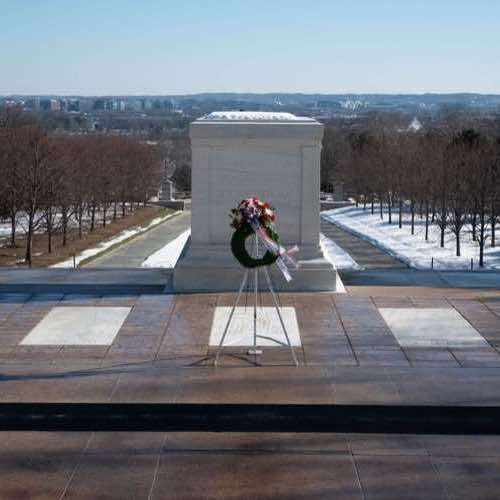 Visiting the Tomb of the Unknown Soldier at Arlington