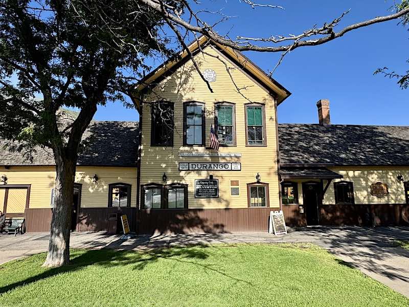 The Durango Train Depot in downtown Durango, Colorado