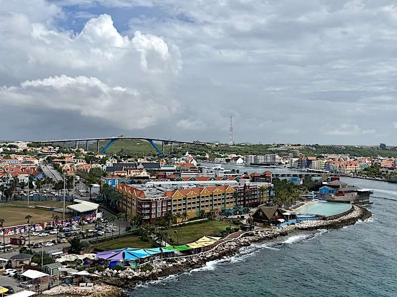 The Otrobanda district viewed from a cruise ship