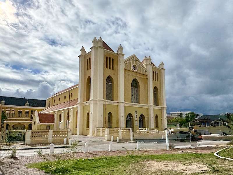 The Pietermaai Cathedral, the largest and most impressive church on the island