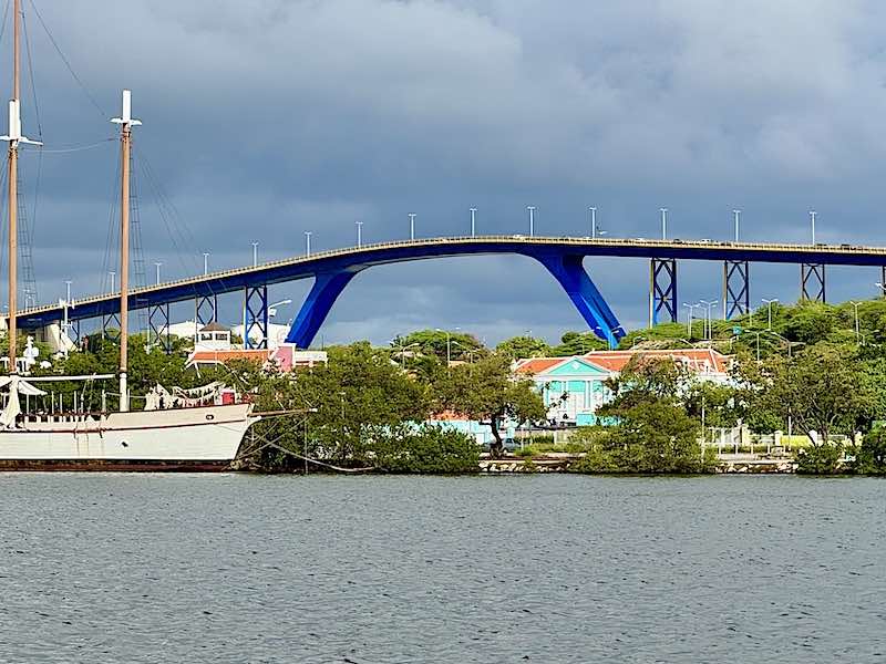 The Queen Juliana Bridge viewed from the Waaigat inlet,