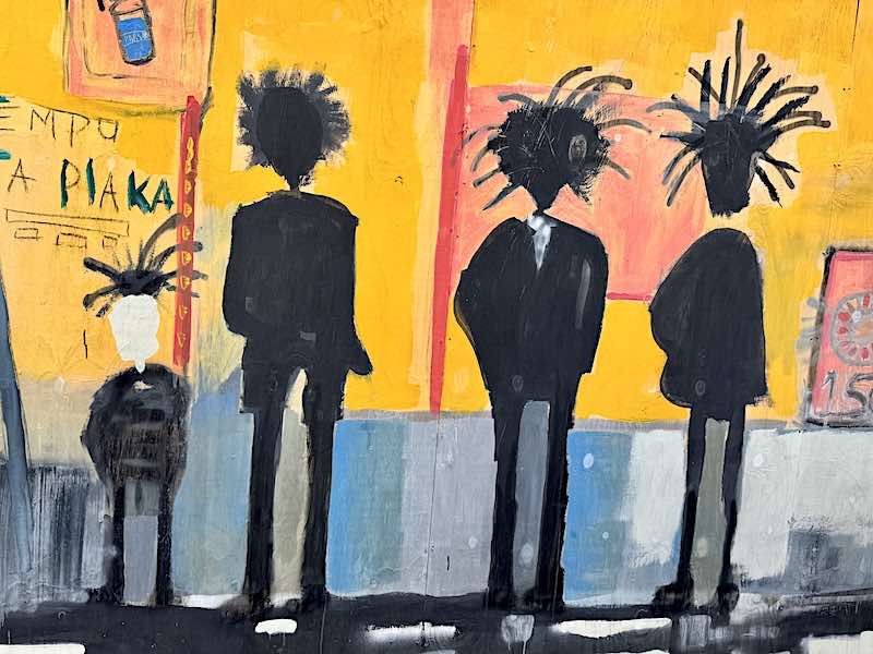 Mural-style paintings created by local artists in the Waterfort Arches