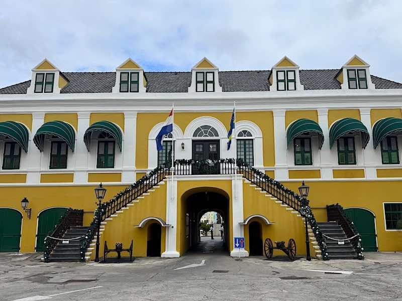 The grand entrance to the Governor’s Palace at Fort Amerstam