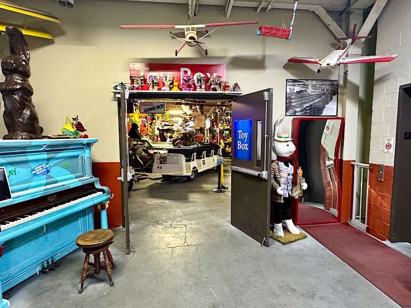 The entrance to the Toy Box section of the American Treasure Tour Museum